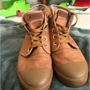 BANGS Sahara Sand High Top canvas shoes